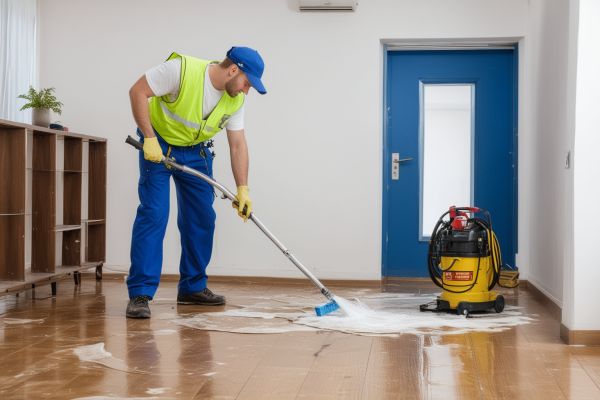 Emergency floor cleaning service