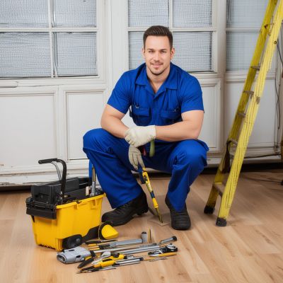 Professional floor technician